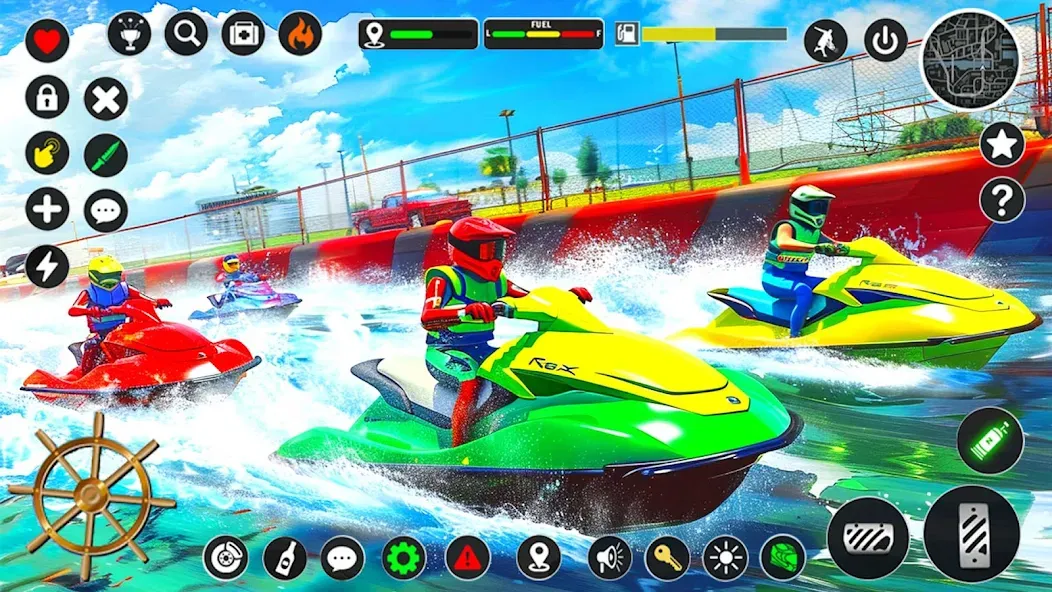 Jetski Boat Racing: Boat Games (Джетски Гонки на лодках) [МОД: Много монет, Открытые уровни и Мега MOD] Screenshot 2