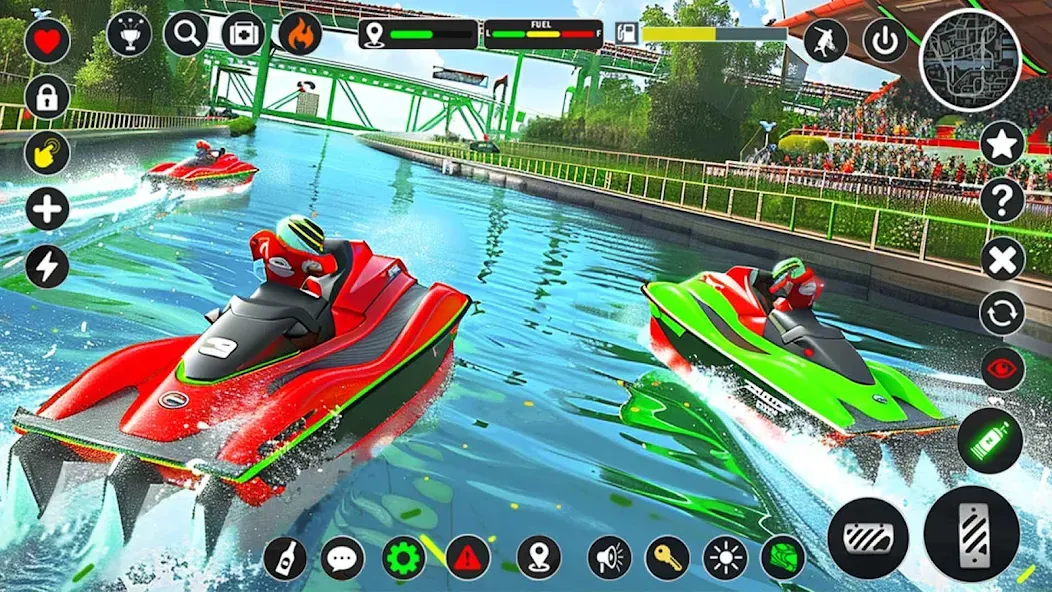 Jetski Boat Racing: Boat Games (Джетски Гонки на лодках) [МОД: Много монет, Открытые уровни и Мега MOD] Screenshot 4