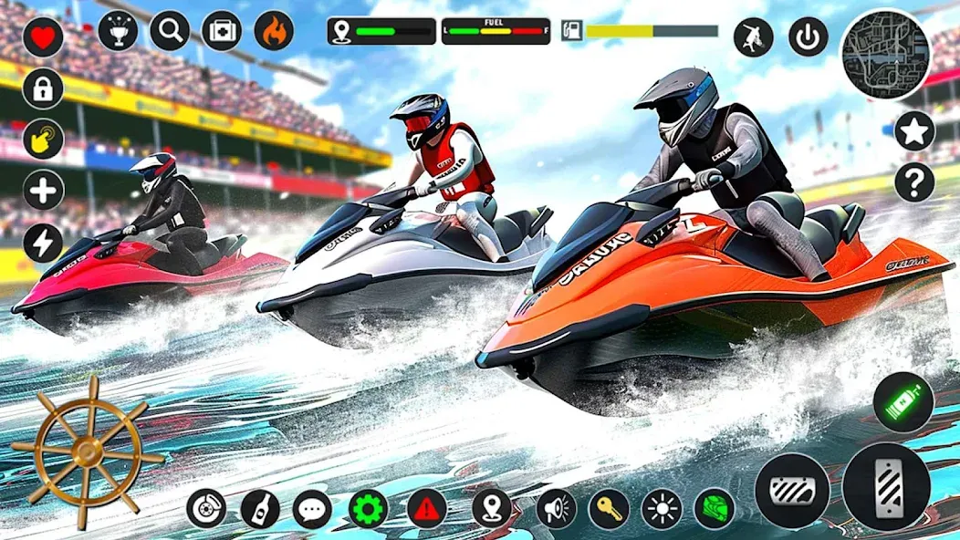 Jetski Boat Racing: Boat Games (Джетски Гонки на лодках) [МОД: Много монет, Открытые уровни и Мега MOD] Screenshot 5