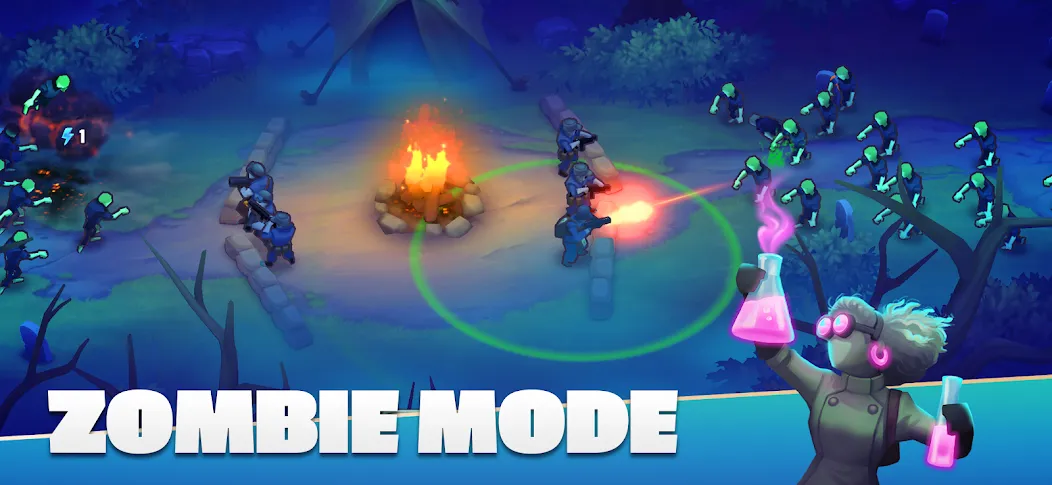 GUNS UP! Mobile War Strategy [МОД: Много монет, Открытые уровни и Мега MOD] Screenshot 4