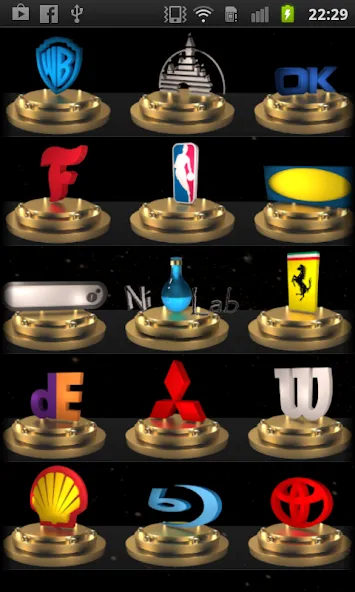3D Logo Quiz (Лого Квиз) [МОД: Много монет, Открытые уровни и Мега MOD] Screenshot 1