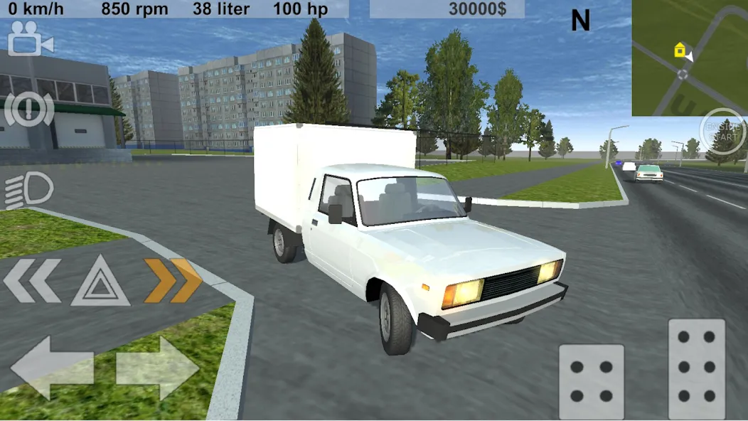 Russian Light Truck Simulator (Русский Симулятор Легкого Грузовика) [МОД: Деньги, Монеты и Меню MOD] Screenshot 5