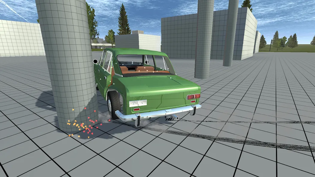 Simple Car Crash Physics Sim (Симулятор физики простого автомобильного столкновения) [МОД: Бесконечные деньги, Монеты и Мега MOD] Screenshot 1