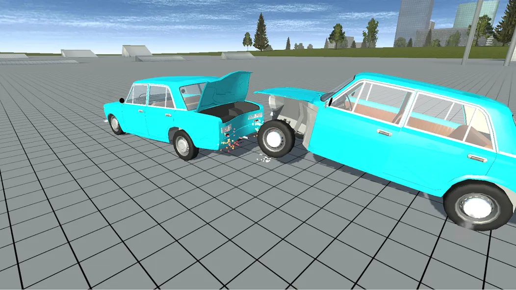Simple Car Crash Physics Sim (Симулятор физики простого автомобильного столкновения) [МОД: Бесконечные деньги, Монеты и Мега MOD] Screenshot 4