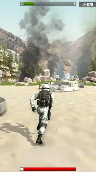 Infantry Attack: War 3D FPS (Инфантерийская атака) [МОД: Меню, Бесконечные монеты и Открытые уровни] Screenshot 1