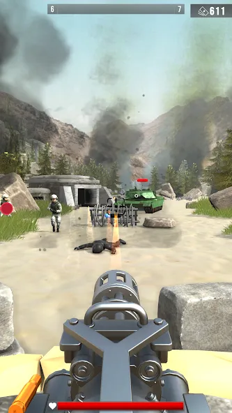 Infantry Attack: War 3D FPS (Инфантерийская атака) [МОД: Меню, Бесконечные монеты и Открытые уровни] Screenshot 2