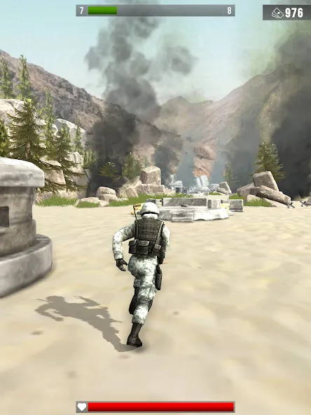 Infantry Attack: War 3D FPS (Инфантерийская атака) [МОД: Меню, Бесконечные монеты и Открытые уровни] Screenshot 4