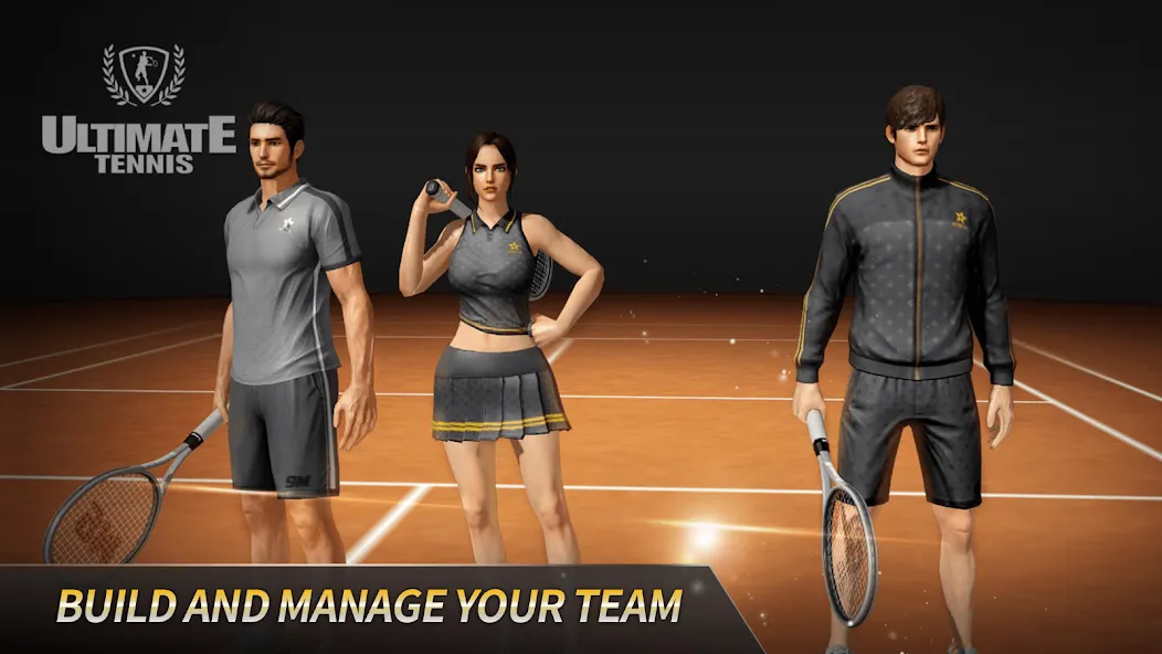 Ultimate Tennis: 3D online spo (Ультимейт Теннис) [МОД: Меню, Бесконечные монеты и Открытые уровни] Screenshot 2