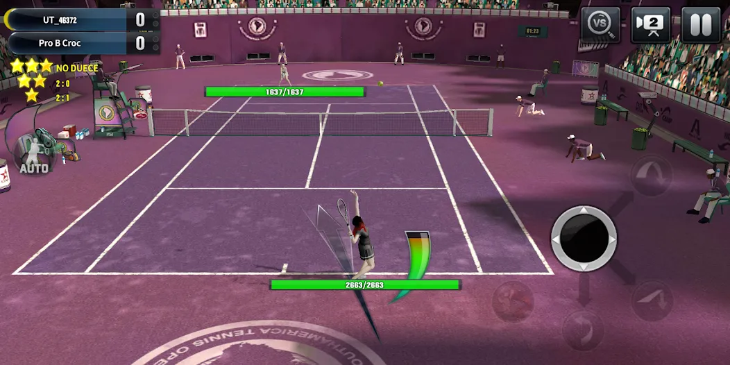 Ultimate Tennis: 3D online spo (Ультимейт Теннис) [МОД: Меню, Бесконечные монеты и Открытые уровни] Screenshot 5