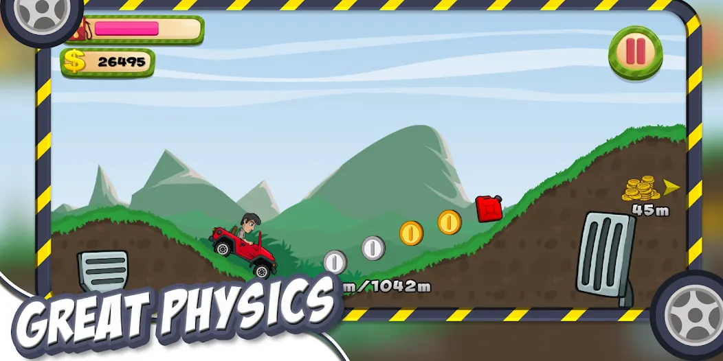 Hill Racing – Offroad Hill Adv (Хилл Рэйсинг) [МОД: Много денег, Монет и Все открыто] Screenshot 2