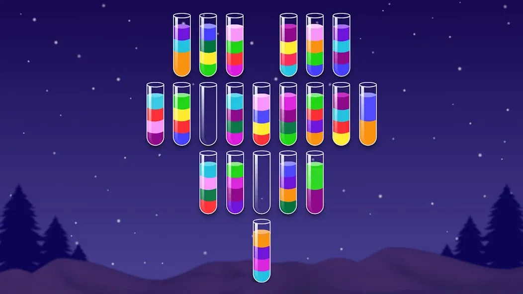 Color Water Sort Wooden Puzzle (Цвет воды Сорт Вуди Пазл) [МОД: Много монет, Открытые уровни и Мега MOD] Screenshot 3