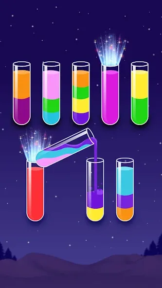 Color Water Sort Wooden Puzzle (Цвет воды Сорт Вуди Пазл) [МОД: Много монет, Открытые уровни и Мега MOD] Screenshot 4