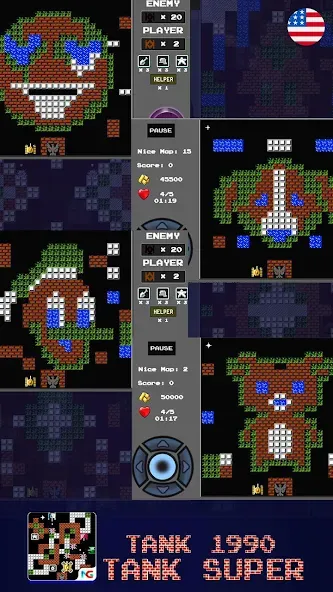 Tank 1990: Battle City Tank [МОД: Много денег, Монет и Все открыто] Screenshot 3