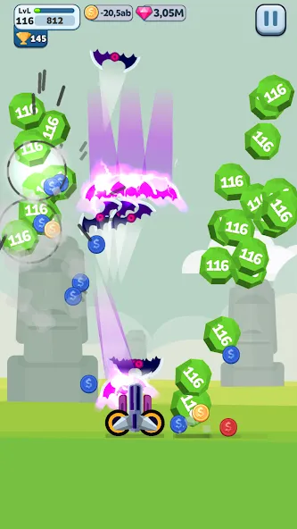 Ball Blast Cannon blitz mania (Балл Бласт Кэннон блиц мания) [МОД: Много денег, Монет и Все открыто] Screenshot 2