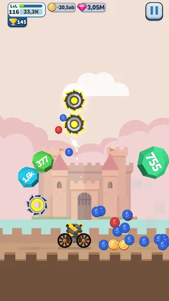 Ball Blast Cannon blitz mania (Балл Бласт Кэннон блиц мания) [МОД: Много денег, Монет и Все открыто] Screenshot 4