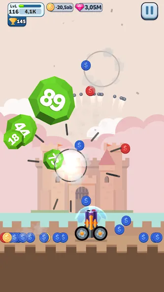 Ball Blast Cannon blitz mania (Балл Бласт Кэннон блиц мания) [МОД: Много денег, Монет и Все открыто] Screenshot 5