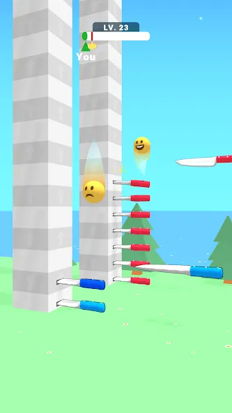 Ball Up: Knife Racing (Болл Ап) [МОД: Все открыто, Дополнительные деньги и Меню MOD] Screenshot 2