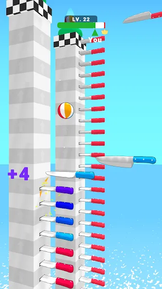 Ball Up: Knife Racing (Болл Ап) [МОД: Все открыто, Дополнительные деньги и Меню MOD] Screenshot 3