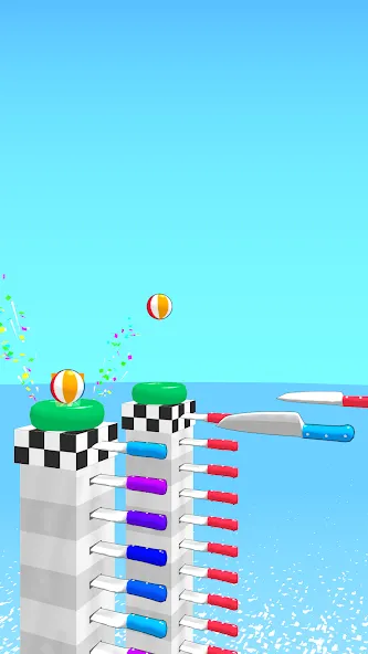 Ball Up: Knife Racing (Болл Ап) [МОД: Все открыто, Дополнительные деньги и Меню MOD] Screenshot 4