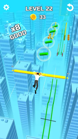 Stunt Rails (тант Рэйлз) [МОД: Меню, Бесконечные монеты и Открытые уровни] Screenshot 1