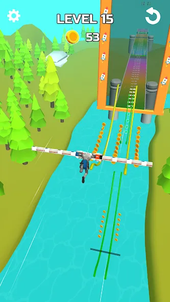 Stunt Rails (тант Рэйлз) [МОД: Меню, Бесконечные монеты и Открытые уровни] Screenshot 2