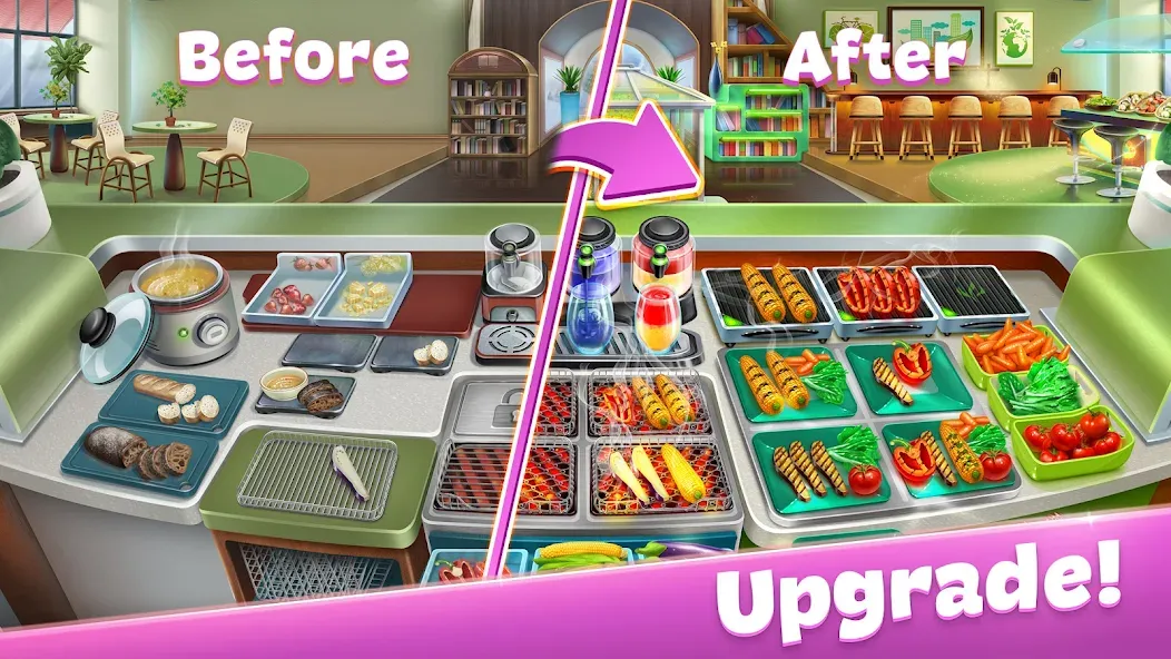 Cooking Fever: Restaurant Game [МОД: Все открыто, Дополнительные деньги и Меню MOD] Screenshot 4