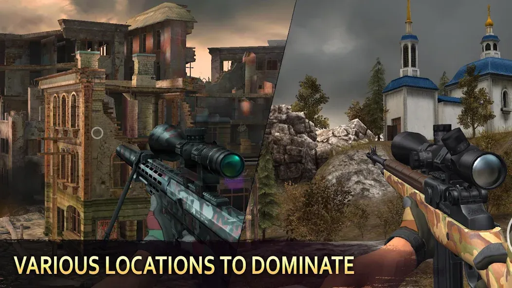 Sniper Arena: PvP Army Shooter [МОД: Много монет, Открытые уровни и Мега MOD] Screenshot 3