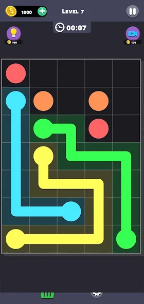Same Color: Connect Two Dots (Сейм Колор Дот) [МОД: Много монет, Открытые уровни и Мега MOD] Screenshot 4