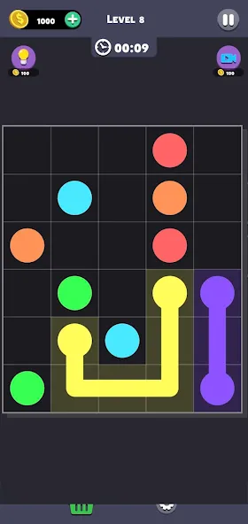 Same Color: Connect Two Dots (Сейм Колор Дот) [МОД: Много монет, Открытые уровни и Мега MOD] Screenshot 5