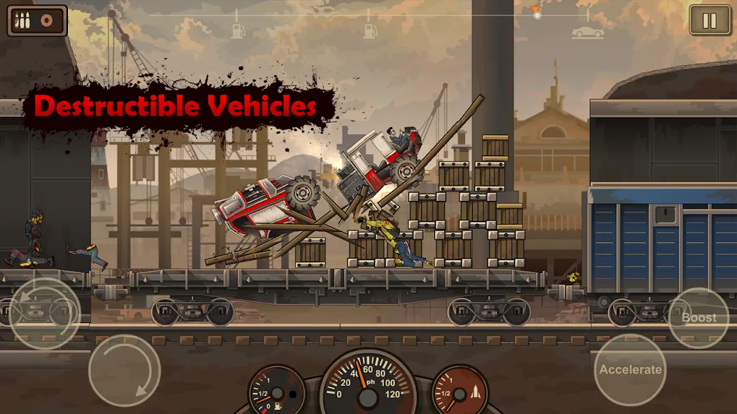 Earn to Die 2 (Ирн ту Дай 2) [МОД: Деньги, Монеты и Меню MOD] Screenshot 3
