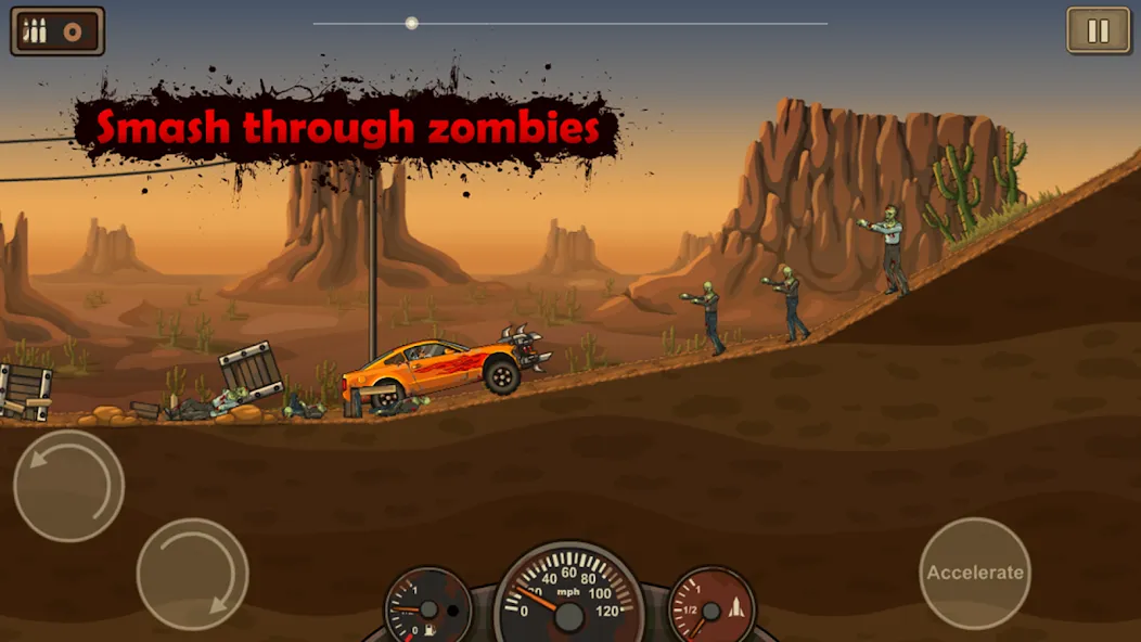 Earn to Die Lite (Ирн ту Ди Лайт) [МОД: Много монет, Открытые уровни и Мега MOD] Screenshot 1