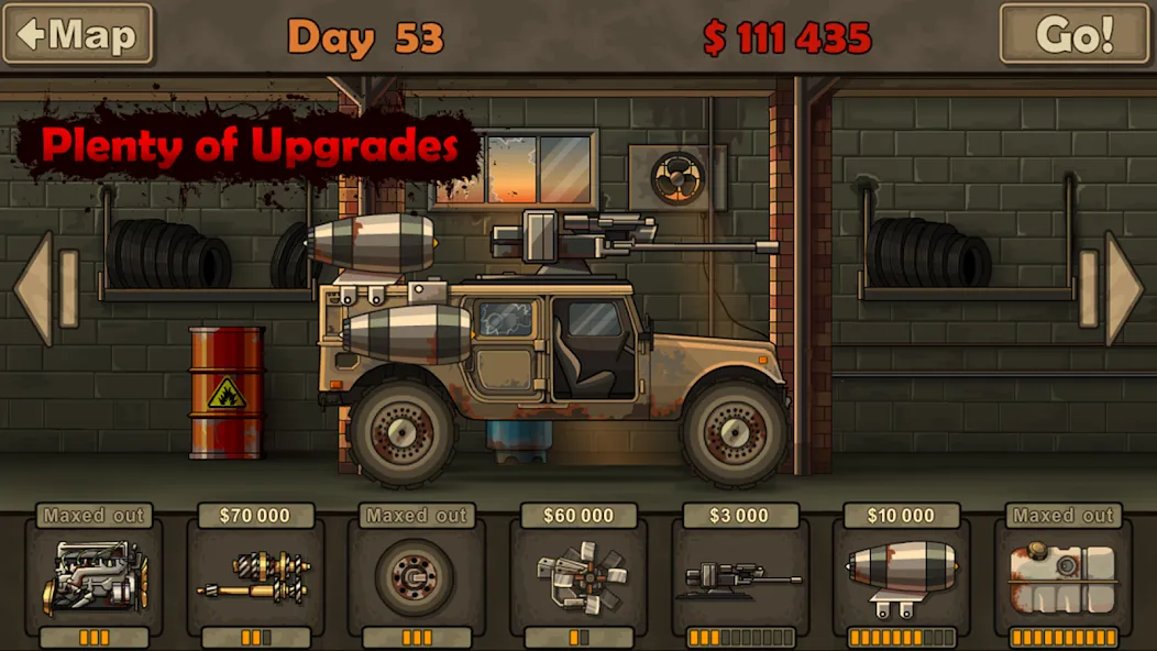 Earn to Die Lite (Ирн ту Ди Лайт) [МОД: Много монет, Открытые уровни и Мега MOD] Screenshot 3