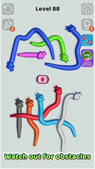 Tangled Snakes (Танглд Снейкс) [МОД: Деньги, Монеты и Меню MOD] Screenshot 3