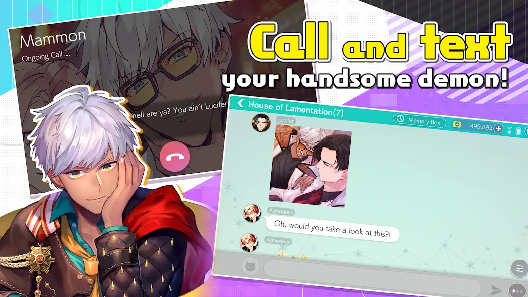 Obey Me! Anime Otome Sim Game [МОД: Деньги, Монеты и Меню MOD] Screenshot 1