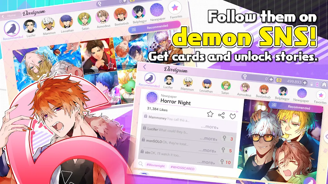 Obey Me! Anime Otome Sim Game [МОД: Деньги, Монеты и Меню MOD] Screenshot 3