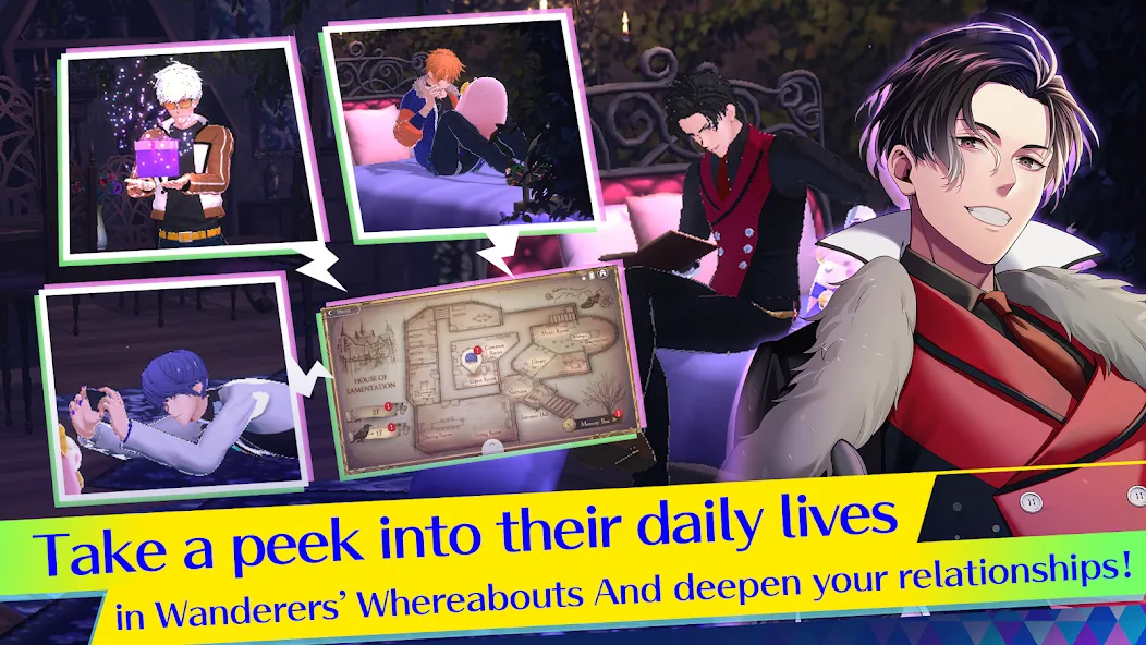 Otome Games Obey Me! NB [МОД: Меню, Бесконечные монеты и Открытые уровни] Screenshot 5