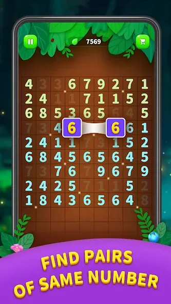 Number Match - Ten Pair Puzzle (Намбер Матч) [МОД: Много монет, Открытые уровни и Мега MOD] Screenshot 1
