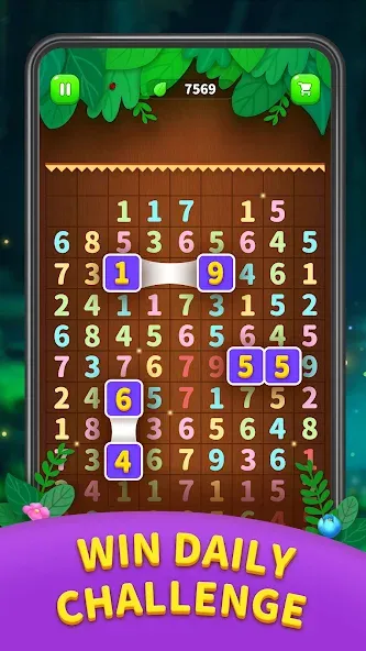 Number Match - Ten Pair Puzzle (Намбер Матч) [МОД: Много монет, Открытые уровни и Мега MOD] Screenshot 4