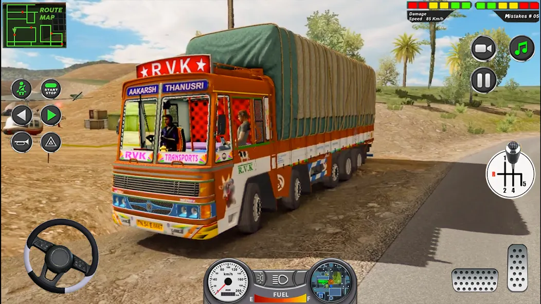 Indian Heavy Truck Delivery 3D [МОД: Бесконечные деньги, Монеты и Мега MOD] Screenshot 1