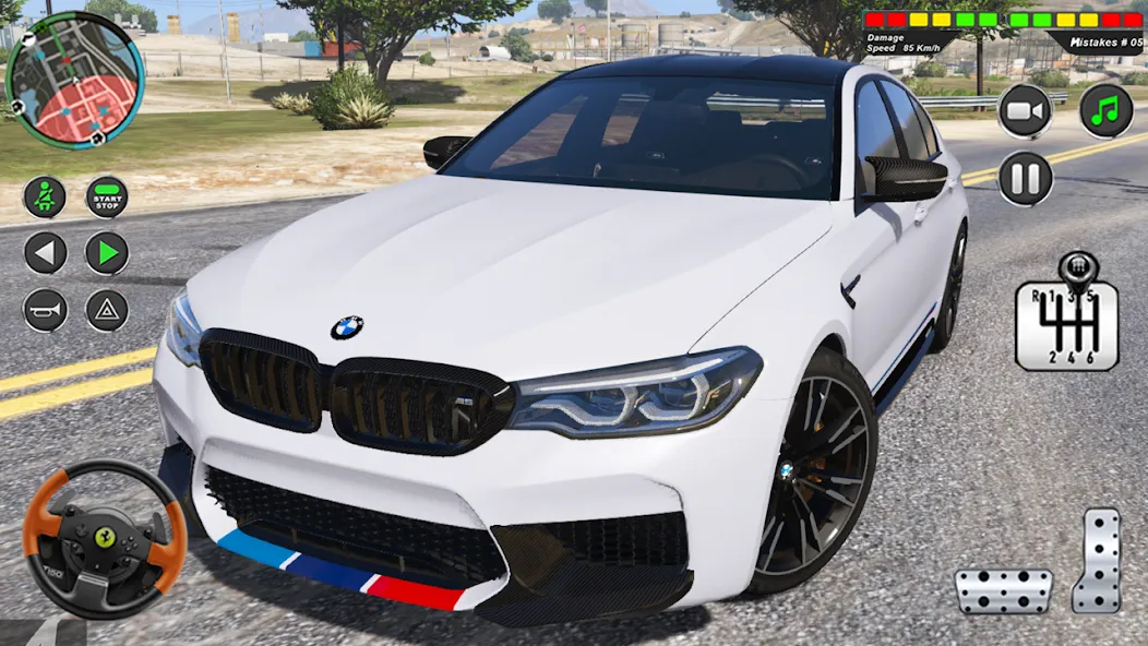 Modern Car Advance Driving 3D [МОД: Бесконечные деньги, Монеты и Мега MOD] Screenshot 1