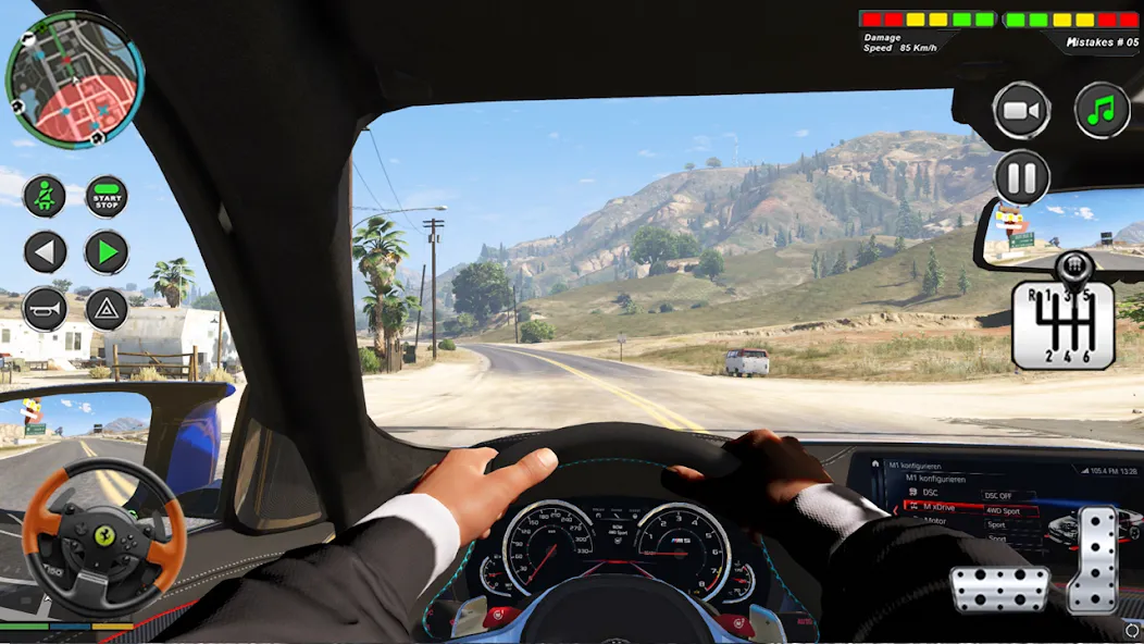 Modern Car Advance Driving 3D [МОД: Бесконечные деньги, Монеты и Мега MOD] Screenshot 3
