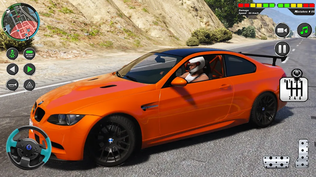 Modern Car Advance Driving 3D [МОД: Бесконечные деньги, Монеты и Мега MOD] Screenshot 4