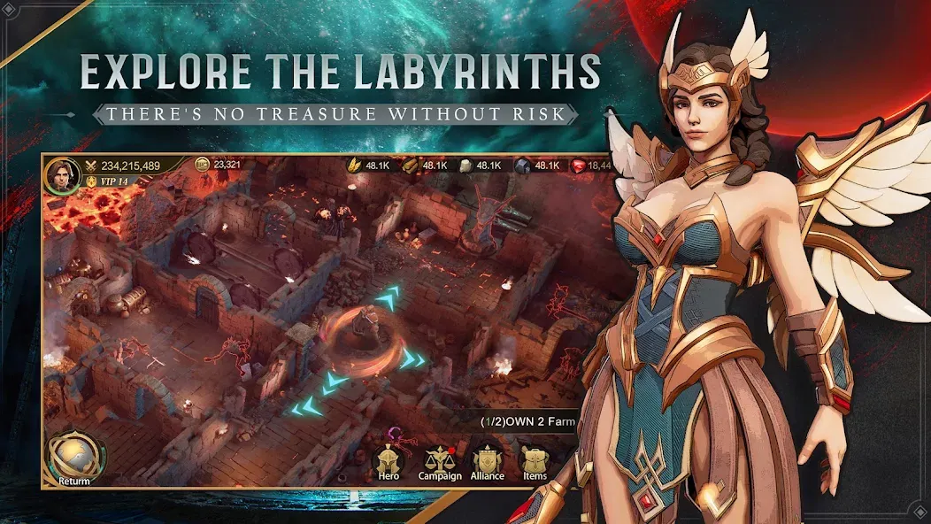 Land of Empires: Immortal (Лэнд оф Эмпайрс) [МОД: Все открыто, Дополнительные деньги и Меню MOD] Screenshot 3