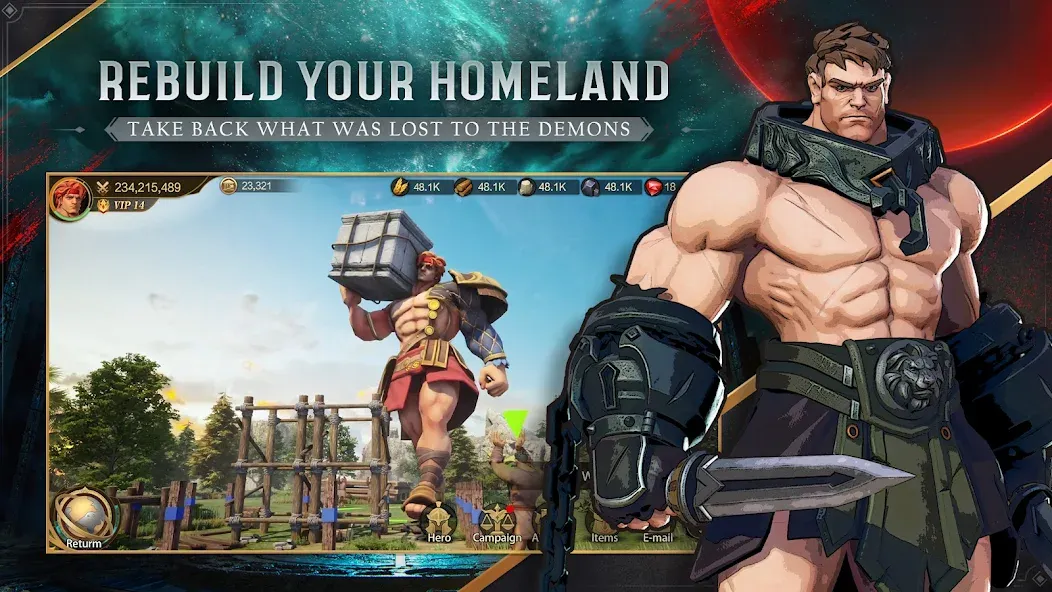 Land of Empires: Immortal (Лэнд оф Эмпайрс) [МОД: Все открыто, Дополнительные деньги и Меню MOD] Screenshot 5