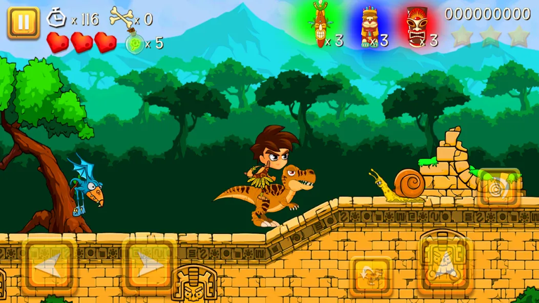 Super Warrior Dino Adventures (Супер Воин Дино Приключения) [МОД: Много денег, Монет и Все открыто] Screenshot 3
