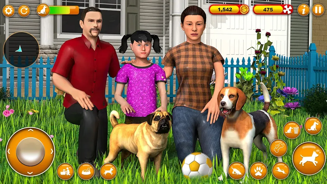Pet Dog Family Adventure Games [МОД: Деньги, Монеты и Меню MOD] Screenshot 1