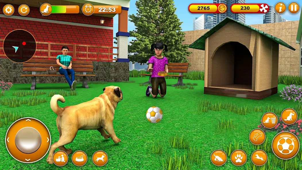Pet Dog Family Adventure Games [МОД: Деньги, Монеты и Меню MOD] Screenshot 2