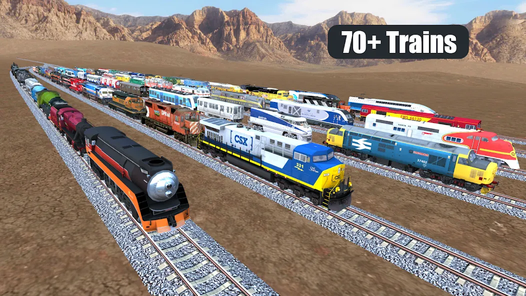 Train Sim (Трейн Сим) [МОД: Много монет, Открытые уровни и Мега MOD] Screenshot 1