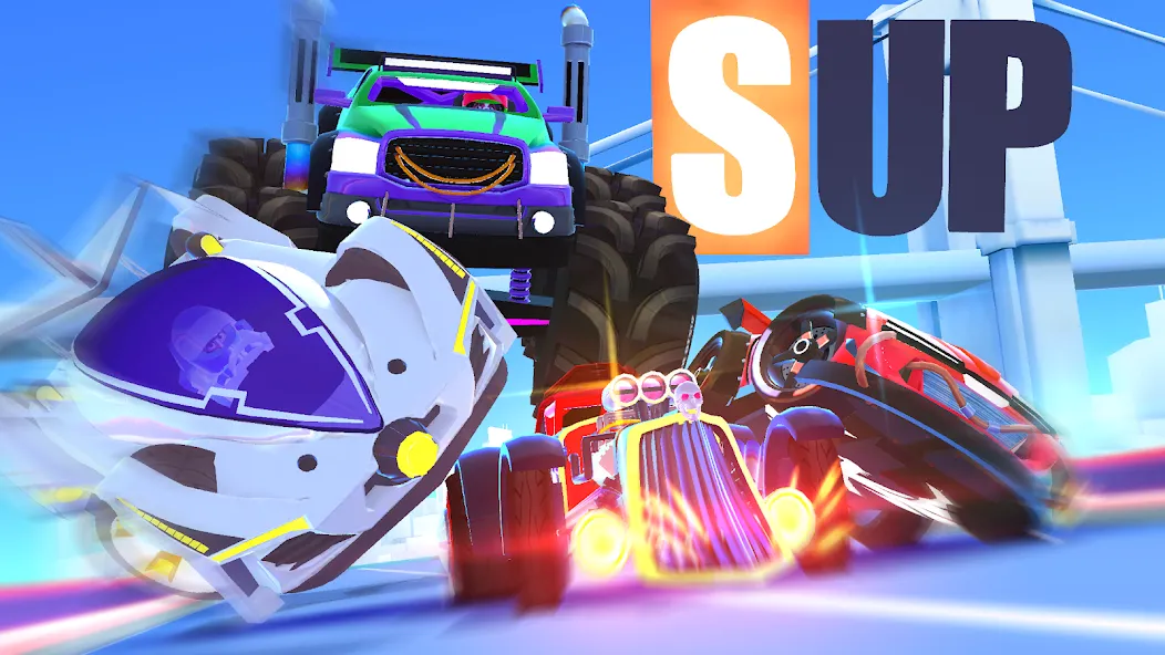 SUP Multiplayer Racing Games (СУП Мультиплеер Рейсинг) [МОД: Меню, Бесконечные монеты и Открытые уровни] Screenshot 5