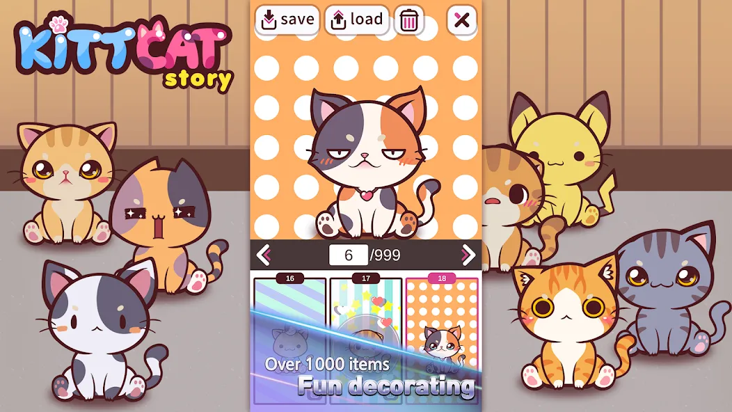 KittCat Story : Cat Maker (Киткэт Стори) [МОД: Много денег, Монет и Все открыто] Screenshot 4